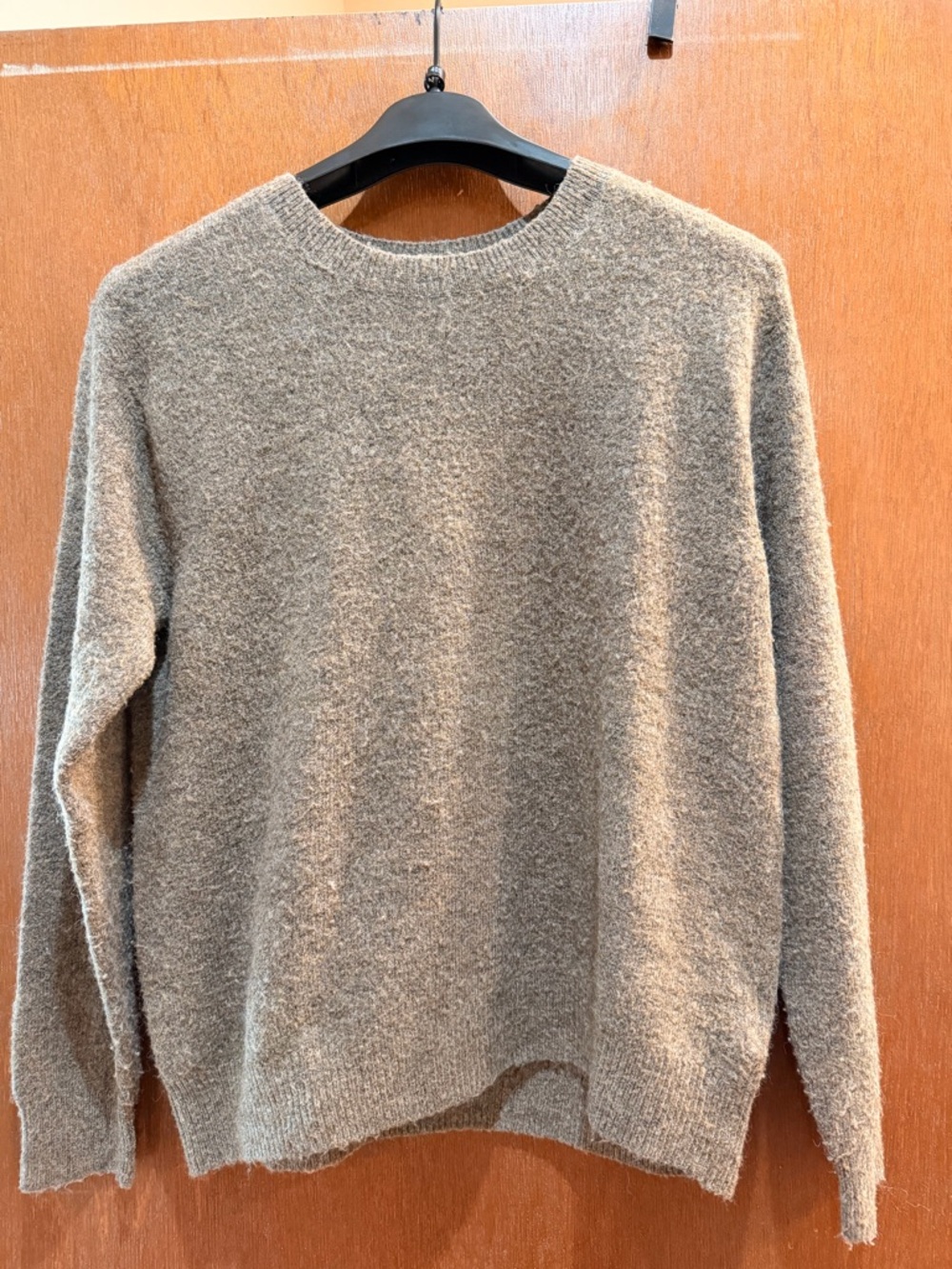 Women’s Crewneck Sweater in Taupe Brown